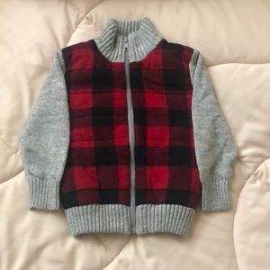 Cat &Jack Plaid Buffalo Zip up Toddler Jacket 3T
